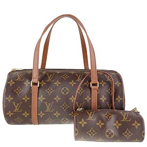 ルイ・ヴィトン モノグラム パピヨン30 ブラウン ハンドバッグ