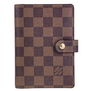 ルイ・ヴィトン ダミエ エベヌ アジェンダMM ブラウン 手帳カバー