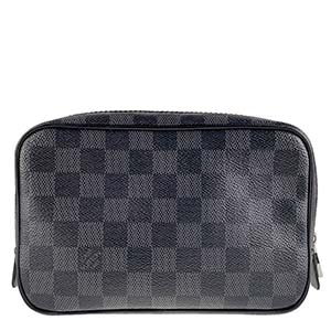 ルイ・ヴィトン ダミエ グラフィット トゥルース トワレPM ブラック ポーチ