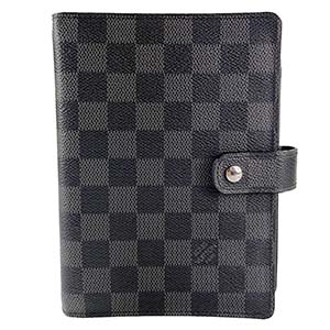 ルイ・ヴィトン ダミエ グラフィット アジェンダMM ブラック 手帳カバー
