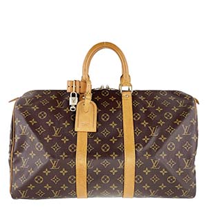 ルイ・ヴィトン モノグラム キーポル45 ブラウン ボストンバッグ