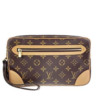 ルイ・ヴィトン モノグラム マルリー ドラゴンヌ ブラウン セカンドバッグ