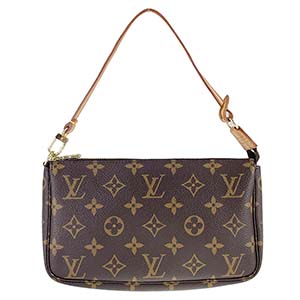 ルイ・ヴィトン モノグラム ポシェット アクセソワール ブラウン ポーチ