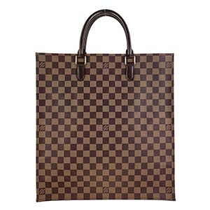 ルイ・ヴィトン ダミエ エベヌ サック プラ ブラウン トートバッグ