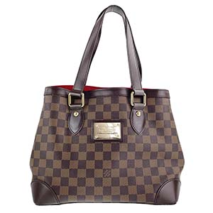 ルイ・ヴィトン ダミエ エベヌ ハムステッドPM ブラウン トートバッグ