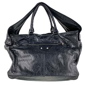 バレンシアガ クラシックブリッジ レザー ブラック 2WAY ハンドバッグ