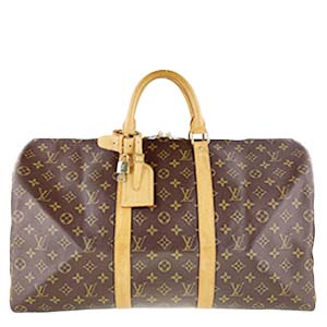 ルイ・ヴィトン モノグラム キーポル50 ブラウン ボストンバッグ