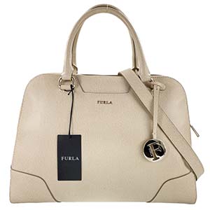 フルラ レザー ベージュ 2WAY ハンドバッグ