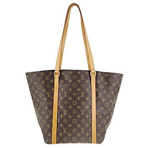 ルイ・ヴィトン モノグラム サック ショッピング ブラウン ショルダーバッグ