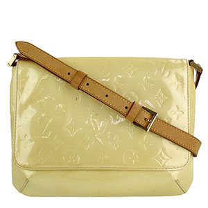 ルイ・ヴィトン モノグラム ヴェルニ トンプソン ストリート ベージュ ショルダーバッグ