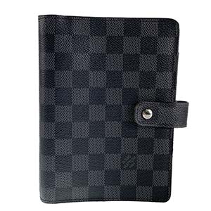 ルイ・ヴィトン ダミエ グラフィット アジェンダMM ブラック 手帳カバー