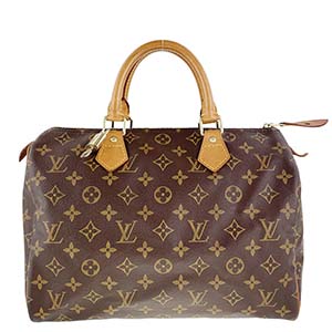 ルイ・ヴィトン モノグラム スピーディ30 ブラウン ハンドバッグ