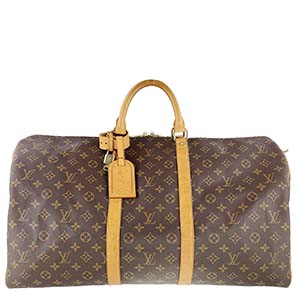 ルイ・ヴィトン モノグラム キーポル55 ブラウン ボストンバッグ