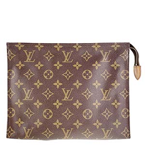 ルイ・ヴィトン モノグラム ポッシュ トワレット26 ブラウン ポーチ