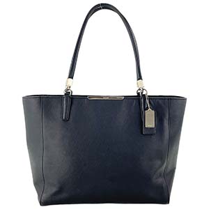 コーチ マディソン サフィアーノレザー ブラック トートバッグ