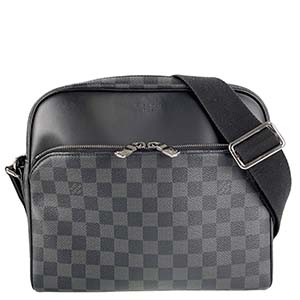 ルイ・ヴィトン ダミエ グラフィット デイトンPM ブラック ショルダーバッグ