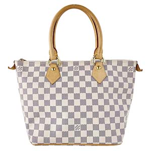 ルイ・ヴィトン ダミエ アズール サレヤPM ホワイト トートバッグ