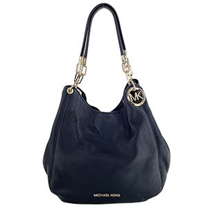 マイケルコース リリー ラージ レザー ブラック ショルダーバッグ