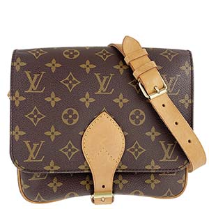 ルイ・ヴィトン モノグラム カルトシエールMM ブラウン ショルダーバッグ