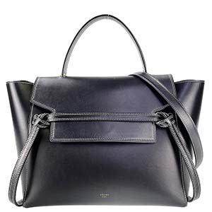 セリーヌ ベルトバッグ ミニ カーフスキン ブラック 2WAY ハンドバッグ