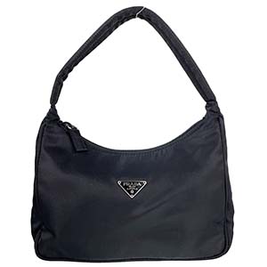 プラダ ナイロン キャンバス ブラック ハンドバッグ