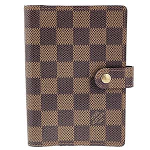 ルイ・ヴィトン ダミエ エベヌ アジェンダPM ブラウン 手帳カバー