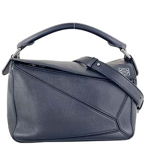 ロエベ パズルバッグ スモール カーフスキン ブラック 3WAY ショルダーバッグ