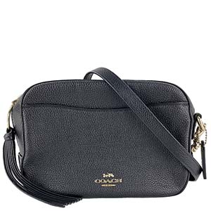コーチ レザー ブラック カメラバッグ ショルダーバッグ