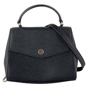 トリーバーチ ロビンソン レザー ブラック 2WAY ハンドバッグ