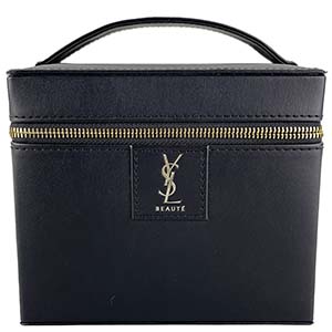 サンローラン ロゴ レザー ブラック ノベルティ限定 メイクボックス バニティバッグ