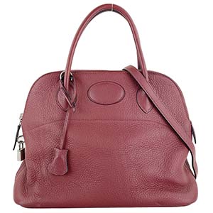 エルメス ボリード31 トリヨンクレマンス ルージュアッシュ 2WAY ハンドバッグ