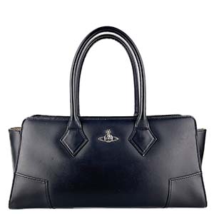 ヴィヴィアン・ウエストウッド レザー ブラック ハンドバッグ