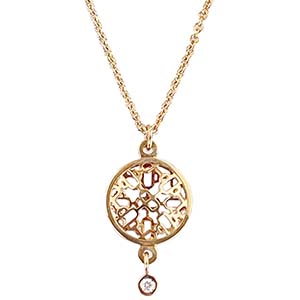 エルメス シェーヌダンクル パスレル Au750 ダイヤモンド  ゴールド ネックレス