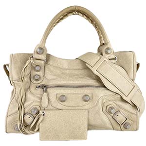 バレンシアガ ジャイアント シティ レザー ベージュ 2WAY ハンドバッグ