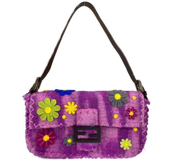 フェンディ マンマバゲット フェルト地 ショルダーバッグ