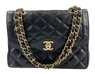 パリ限定 マトラッセ ラムスキン ブラック ショルダーバッグ