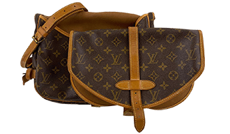 モノグラム ソミュール30 ブラウン ショルダーバッグ