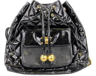 マトラッセ パテント レザー ブラック リュックサック