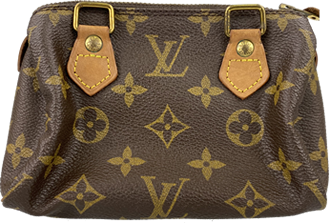 モノグラム ミニスピーディ ブラウン ハンドバッグ