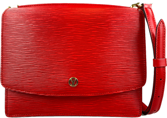 エピ グルネル カスティリアンレッド ショルダーバッグ