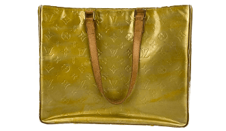 モノグラム ヴェルニ コロンバス ライムイエロー トートバッグ M91047