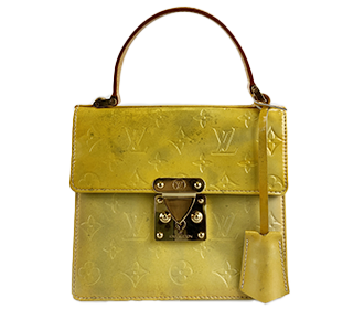 モノグラム ヴェルニ スプリングストリート ライムイエロー ハンドバッグ M91068