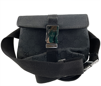 GGキャンバス レザー ウエストバッグ