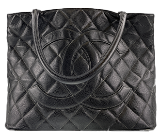 復刻トート マトラッセ キャビアスキン ブラック トートバッグ A01804