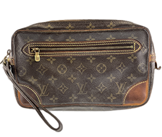 モノグラム マルリー ドラゴンヌ GM ブラウン セカンドバッグ M51825  