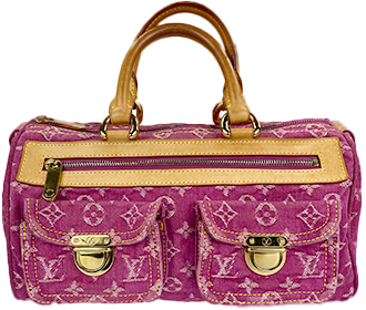 モノグラム デニム ネオスピーディ フューシャ ハンドバッグ M95214