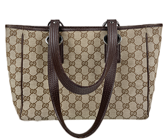 GGキャンバス キャンバス レザー ベージュ トートバッグ