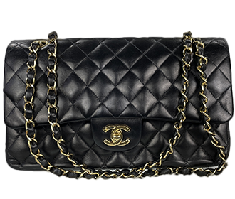 マトラッセ 25㎝ ラムスキン ブラック ショルダーバッグ A01112