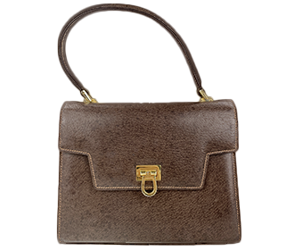 オールドレザー ブラウン ハンドバッグ