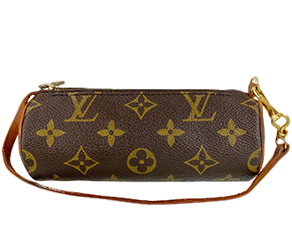 ルイヴィトンモノグラム パピヨン ブラウン ポーチ Ｍ51385
